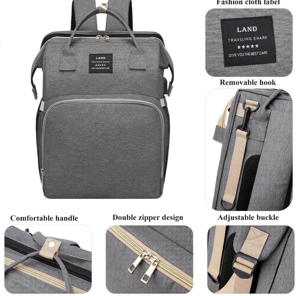 Charcoal Diaper backpack